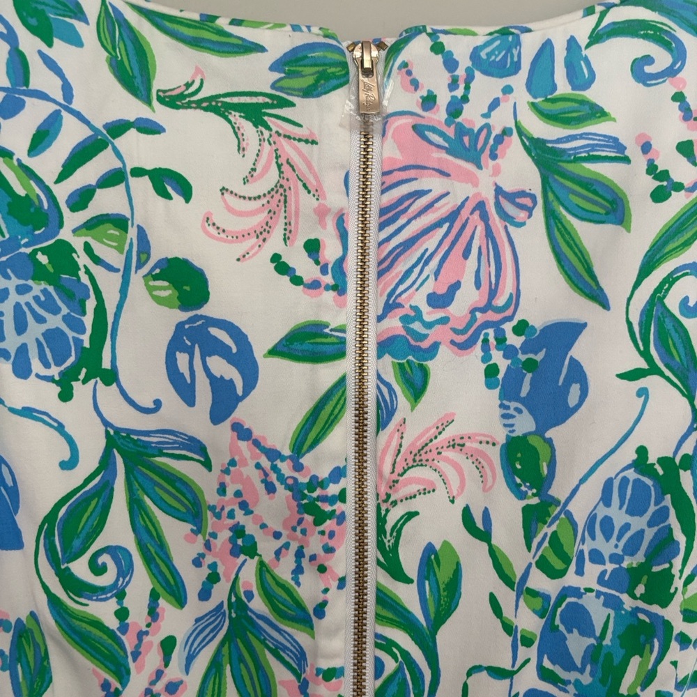 Lilly Pulitzer The Lilly Print Sleeveless Organic Cotton Blend Sheath Dress - Picture 5 of 9